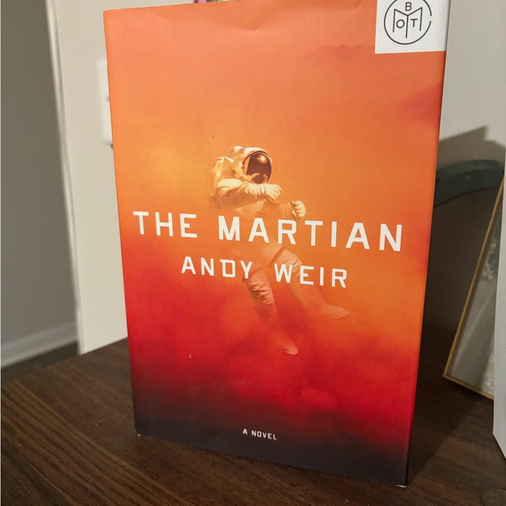 The Martian by Andy Weir - Orange Red Cover Paperback
